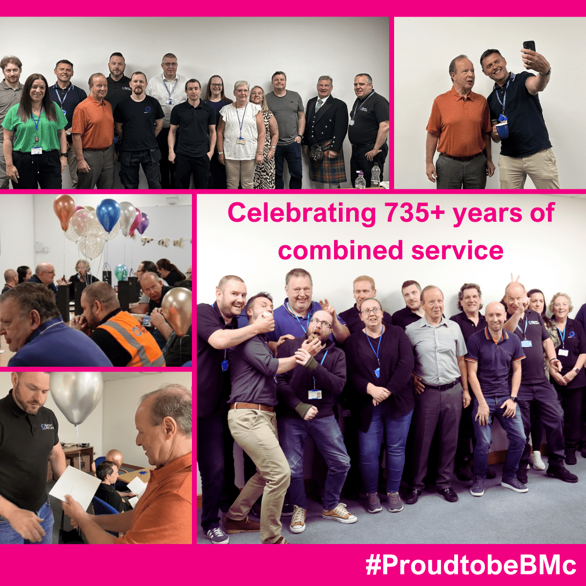 Celebrating 735 years of combined service